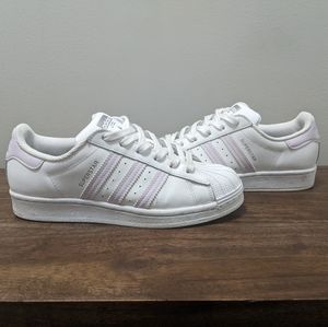 Adidas superstar - purple-grey (sz 6)
